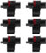 WANGCL 6 Stück Tintenroller für Casio IR40T Schwarz und Rot Zweifarbige Tintenroller für CP13 / MP-12D / MP-120DH für Sharp EL-1750V EL-1801V Taschenrechner