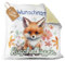 PR Print Royal Flauschiges Kuschel-Kissen für Kinder mit Füllung mit Name selbst gestalten - Fuchs Kissen für Mädchen und Jungs, Kinderkissen mit Name | 40 x 40 cm, Rückseite Gelb Flauschig