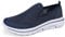 Meik Mangni Zapatillas Slip-On Mujer Zapatos de Deportivos Zapatos sin Cordones Hombre Moda Causal Sneakers,Azul,Tamaño:46 EU