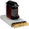 Castell Deco - Cassetto Cafe Supporto Organizzatore compatibile con Capsule Nespresso, 100% Metallo e Legno, Capacità 50x, Per conservare dispenser Capsule di caffè. (Bambu)