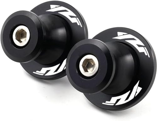 ZESIDIMO 2 Stück M6 Sperrklinken für YZF R1 R1M R3 R6 R7 R25 R125 YZFR6 YZFR1 Motorrad Zubehör Hinterer Motorradständer Schwinge Ständer (Schwarz)