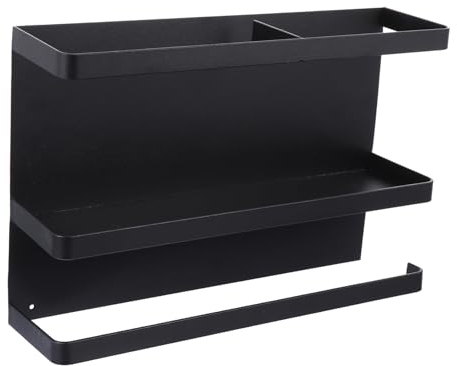 ABOOFAN Estante magnético para refrigerador estante colgante estante de pared magnético estanteria trastero perchero de hierro estante del imán del organizador hierro forjado planchar