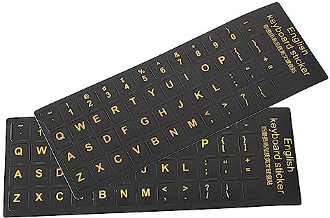 Veemoon 2-Sheet Computer Keyboard Cover - Glow in The Dark Laptop Keyboard Sticker - Universal PVC Material