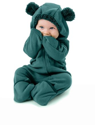 Cuddle Club Tutina Neonato e Bimbo in Pile – Pagliaccetto Neonato e Bimbo Fino a 4 Anni – Pagliaccetto Neonata e Neonato – Pigiama Bimbo Invernale – Abbigliamento Neonato e Bimbo