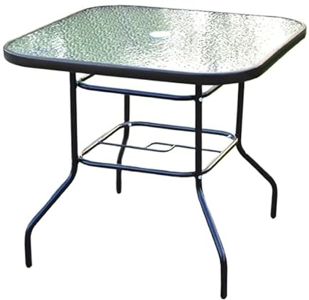 IMEITE Eckschreibtisch Glastisch Villa Transparentes Eisen Runder Esstisch Maßanfertigung Modern Einfach Freizeit und Unterhaltung Computertisch (Farbe: 60 cm quadratisch)