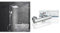 Görbach Edelstahl Duschsystem Duschset ohne Armatur Regendusche Überkopfbrauseset & SCHÜTTE 52465 LONDON Thermostat Duscharmatur, Brausethermostat Brausearmatur