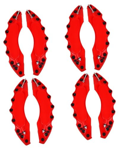 Mobestech 4pairs Car Decorative Caliper Aesthetics Rear Brake Caliper Covers for Car Wheel Hub