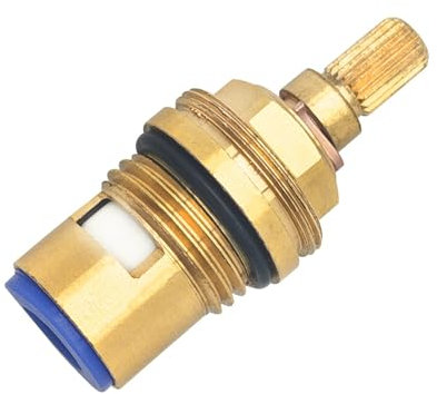 Meyffon 45883000 Keramikkartusche kompatibel mit GROHE Wasserhahnkartusche 1/2 Zoll 1/4 Drehung im Uhrzeigersinn offen 90 Grad rechte Seite schließen Kaltwasser für Keramikkartusche