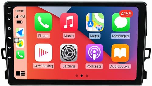 ZCRKEJI Android 12 Sat Nav para Toyota Auris 2006-2011, Reproductor de Video Multimedia para Auto Radio GPS Navi Reproductor Multimedia con Pantalla táctil de 9 '' Receptor Bluetooth con Enlace Espe