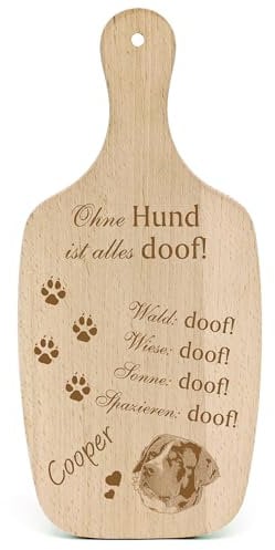 DEKOLANDO Deko Hundeschild Geschenk Hund Schweizer Sennenhund -... Alles Doof- Hundeschilder Hundebesitzer Hundemama Hundepapa Hundeliebhaber Hundehalter