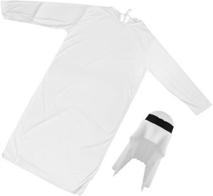 KONTONTY 1 Satz Kaftan Naher Osten Kleid Dubai Hut Stoff Atmungsaktiv Herren Muslimische Kostüm
