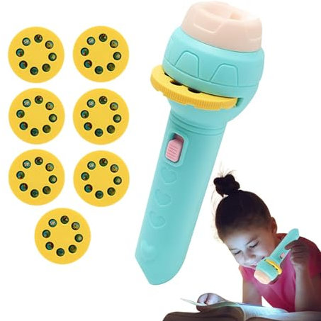 Proyector de linterna de juguete, juguetes proyector para - Linterna proyector para | Proyector de linterna portátil, incluyendo frutas, vehículos, animales, 56