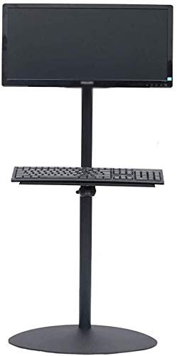 SaryEdge Universal TV Stand Portable TV Stand 17-32in TV Floor Stand 360° Swivel Height Adjustment Computer Touch Screen Mounting Bracket with Tray TV Table Stand(