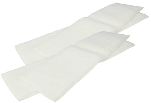 vhbw 4X Wischbezug kompatibel mit Kärcher SC 1.010, KST 2 Upright Easy Fix Dampfreiniger, Dampfmop - Soft-Bodentuch 40,5 x 11,15 x 0,3cm