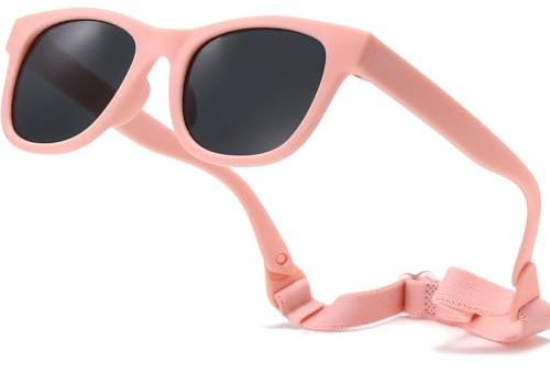 Jiaanle Baby Sonnenbrille 0-3 jahre, Kinder Sonnenbrille polarisierte flexible Frame fur kleinkind