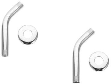 STOBOK 2 Sätze Duscharm Verlängerung mit Flansch Duschkopf Arm Wandmontage Extender Rohr Langlebig und Praktisch für Badezimmer Hotels und Wohnräume