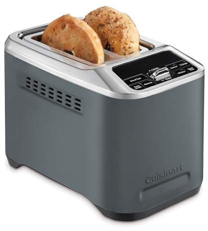 Cuisinart Smart Elite 2-Slice Toaster | Extra-Long Slots for Artisan Bread | Save your Toast Preferences | High-Lift QuickView | Bagel, Single Slice & Defrost Functions | +30sec Toast Boost | Denim