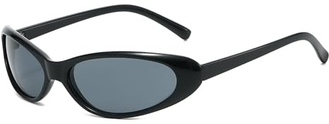 Long Keeper Y2K Wrap Around Sonnenbrille - Damen Herren trendige kleine ovale Sport Sonnenbrillen Retro 90er Jahre Rave Leichte Sonnenbrille UV400