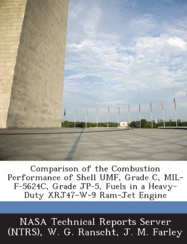 Comparison of the Combustion Performance of Shell Umf, Grade C, Mil-F-5624c, Grade Jp-5, Fuels in a Heavy-Duty Xrj47-W-9 RAM-Jet Engine