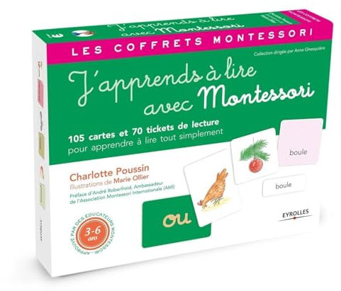 J'apprends à lire avec Montessori: 105 cartes et 70 tickets de lecture pour apprendre à lire tout simplement