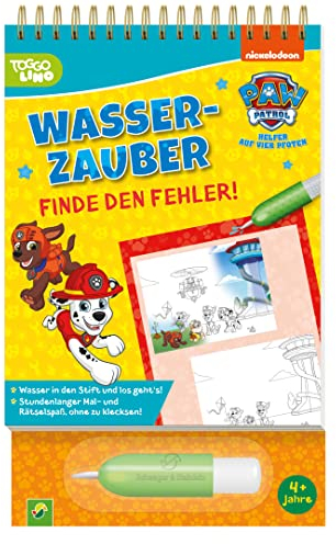 PAW Patrol Wasserzauber I Finde den Fehler. Einfach mit Wasser malen: Mal- und Rätselbuch mit Wassertankstift für Kinder ab 4 Jahren