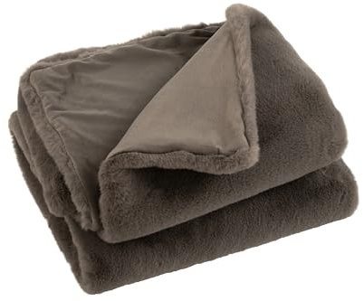 J-Line Plaid Cutie - Fleece-Decke - Polyester - 180x130 cm - Dunkelgrau