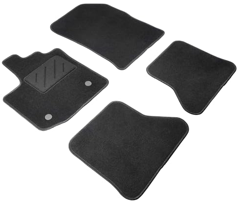 WALSER Comfort Auto Teppiche für Dacia Dokker (KE) 11/2012-Heute, 100% passgenaue Auto Fußmatten Made in Europe, Fußmatte Auto, Autoteppich Auto, Fussmatten Auto