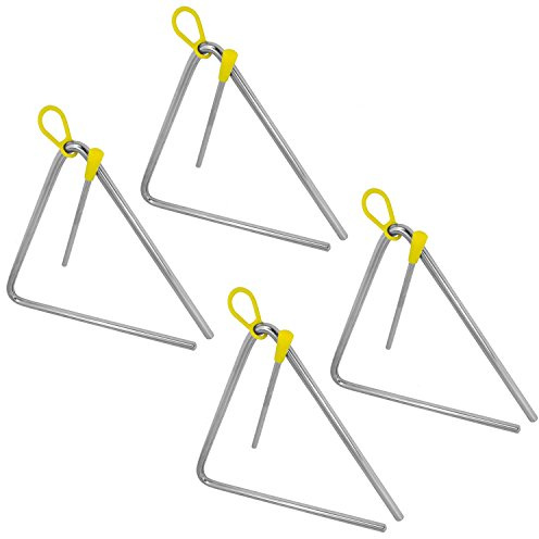 Tiger DreieckInstrument mit Schlägel 4er-Pack - Chrome