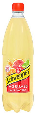 Schweppes Agrumes 1L - Sans colorant, sans arôme artificiel