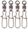 SHADDOCK 15Stk Angeln Kugellager Wirbel mit Duo-Lock Snaps Angelschnur Haken Connectors Angel Zubehör Angelwirbel, Größe(1#-8#) (3#-60LB-15Stk)