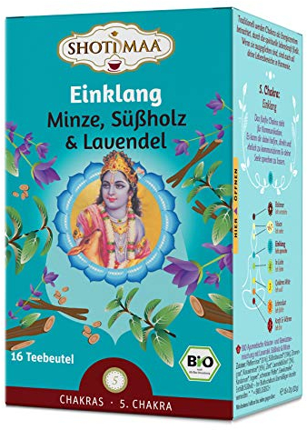 Shoti Maa, BioAyurvedaTee Einklang Minze Süßholz Lavendel g, Grüner Tee, 32 g