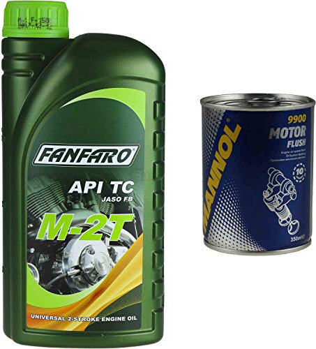 1L FANFARO M-2T Universal 2-Takt API TC Motorrädöl Zweitakt MotorölMotor Flush