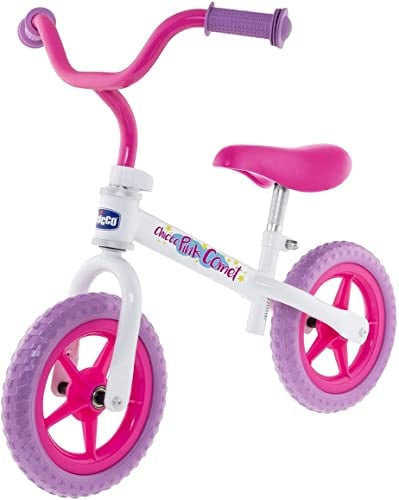 Chicco Pink Comet Bicicletta Senza Pedali, Bici Balance Bike per l'Equilibrio, con Manubrio e Sellino Regolabili, Max 25 Kg, Rosa - Giochi Bambini 2-5 Anni