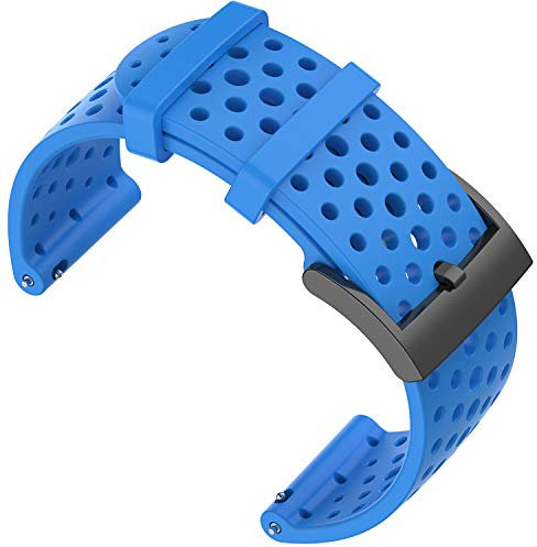 Shieranlee Armband für Suunto 9 Spartan/Suunto 7 Strap, 24MM Ersatz Silikon Uhrband Sport Uhrenarmbänder für Suunto 9/Suunto D5/Suunto Spartan Sport Wrist HR/Suunto 9 Titanium