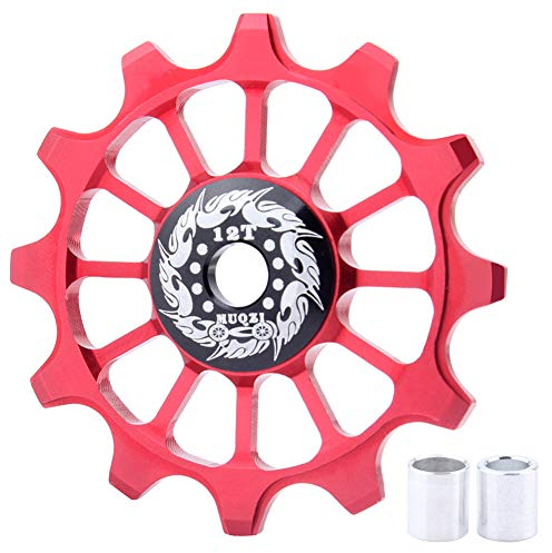 Saipor 12T Fahrrad Schaltwerke Schaltröllchen Keramik Fahrrad Riemenscheibe Stützrad Fahrrad Schaltrollen Pulley für MTB Mountainbike Rennrad