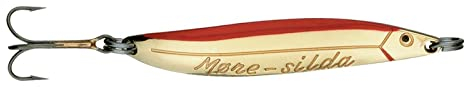 Blue Fox MORESILDA Spoon 15g/18g/22g/32g Blinker für Meerforelle Lachs Huchen, Farbe:Gold/Red, Gewicht g:15,0