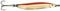 Blue Fox MORESILDA Spoon 15g/18g/22g/32g Blinker für Meerforelle Lachs Huchen, Farbe:Gold/Red, Gewicht g:15,0