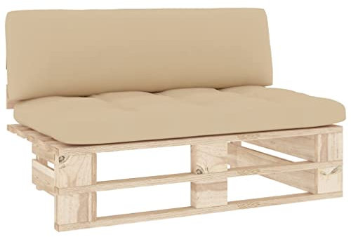 vidaXL Kiefernholz Imprägniert Garten Mittelsofa Sofa Lounge Gartensofa Palettensofa Gartenmöbel Palettenmöbel Terrasse Wohnzimmer