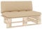 vidaXL Kiefernholz Imprägniert Garten Mittelsofa Sofa Lounge Gartensofa Palettensofa Gartenmöbel Palettenmöbel Terrasse Wohnzimmer