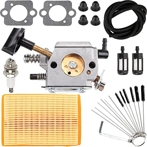 ZAMDOE BR420 BR400 Kit carburatore per Stihl SR320 SR340 SR380 SR400 SR420 BR320 BR340 BR380 BR400 BR420 Soffiatore a Zaino, con Filtro Aria Filtro Linea Carburante Spark Plg