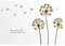 2 Stück Wandtattoo Pusteblume Wanddeko Blumen Pflanzen Wandaufkleber Löwenzahn Wandsticker Schmetterlinge Wandbilder für Wohnzimmer Schlafzimmer Vorraum Flur Fenster