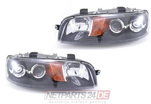 Johns, Scheinwerfer Halogen Blinker Set passend für Fiat Punto 188 H1 H1 LR