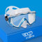 Pano 3 Fensteransicht Tauchmaske für Erwachsene, Schnorchel-Tauchmaske aus gehärtetem Glas, Premium-Schwimmbrille mit Nasenabdeckung zum Schnorcheln, Freitauchen, Schwimmen (Blau See)