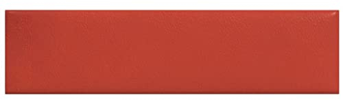 vidaXL Wandpaneele 12 Stk. Rot 60x15 cm Kunstleder 1,08 m²