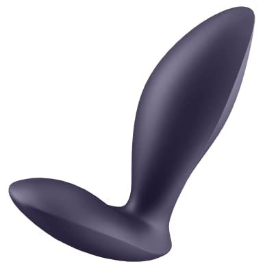 Satisfyer, Vibrator; Analvibrator, 'Power Plug', 9 cm, körperfreundliches Silikon, wasserdicht (IPX7), Appgesteuert