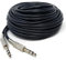 DRUT 20m 6.35mm Male to 6.35mm Male Stereo Audio Cable, 1/4 TRS Connectors For Professional Music Instruments & Home Audio 65ft Black Nickel Connectors