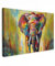 MuchoWow© Leinwand Bilder Groß 120x80 cm XXL Wanddeko Wohnzimmer Aesthetic Room Decor Deko Zimmer Wandbilder Modern Fotogeschenke Kunstdruck - Bunt - Elefant - Kunst - Malerei - Tiere - Regenbogen