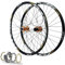MTB Laufradsatz 26 Zoll Scheibenbremse Fahrradfelge 32 Speichen 27,5 29 Zoll Mountainbike Vorder Und Hinterrad QR Naben mit Abgedichtetem Lager for 7-11 Gang Kassette ( Farbe : Gold , Size : 27.5 inch