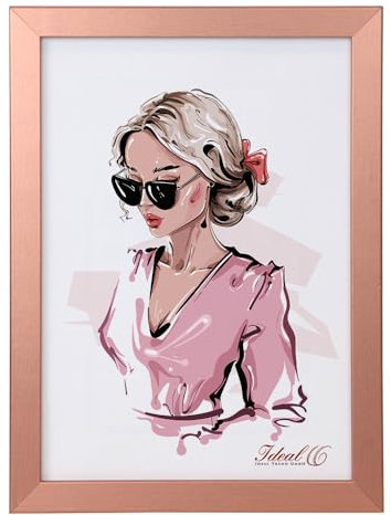 IDEAL TREND Bilderrahmen Hekla Holzrahmen Posterrahmen Picture Frame Collage Poster Foto Rahmen: Farbe: Bronze | Format: 10x15
