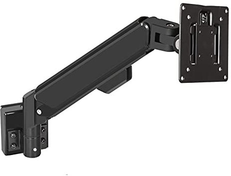 GLigeT Monitor Desk Monitor Mount Stand Wall-mounted Single Monitor Mount 10-32 Height-adjustable Gas Spring Monitor Arm, Holds 4.4 to 19.8 Lbs Monitor Stand (Color : Black)